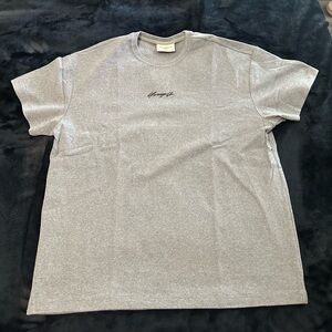 Mens YoungLA 430 Oversized Cloud Foam Tee T-Shirt - Heather Grey Size Medium